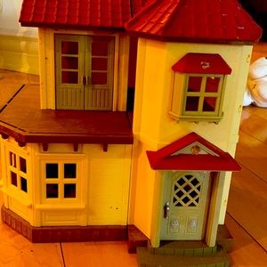 Calico critters play house